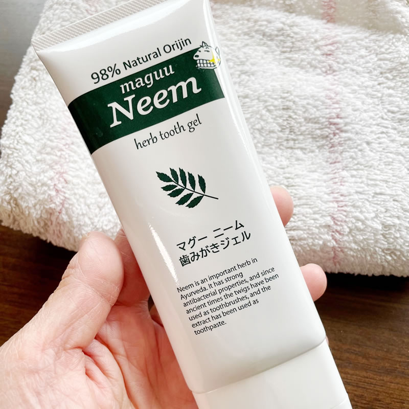 マグーニーム ニーム歯みがきジェル 100g 炭入り・ホーリーバジルの香り マギー 【ポスト投函便】ニームの歯磨き粉【特価】【セール中】画像