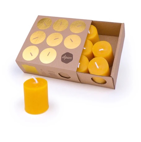 楽天市場】オランダ製 純粋みつろう ティーキャンドル 7個セット