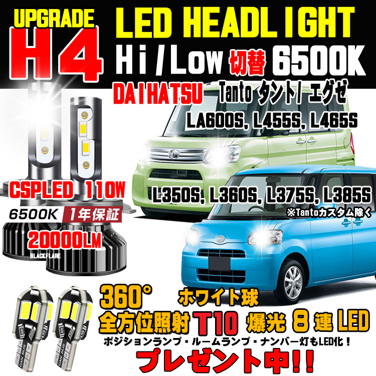 ワゴンR 車検対応 CSP LEDヘッドライト Hi Lo ホワイト6500K