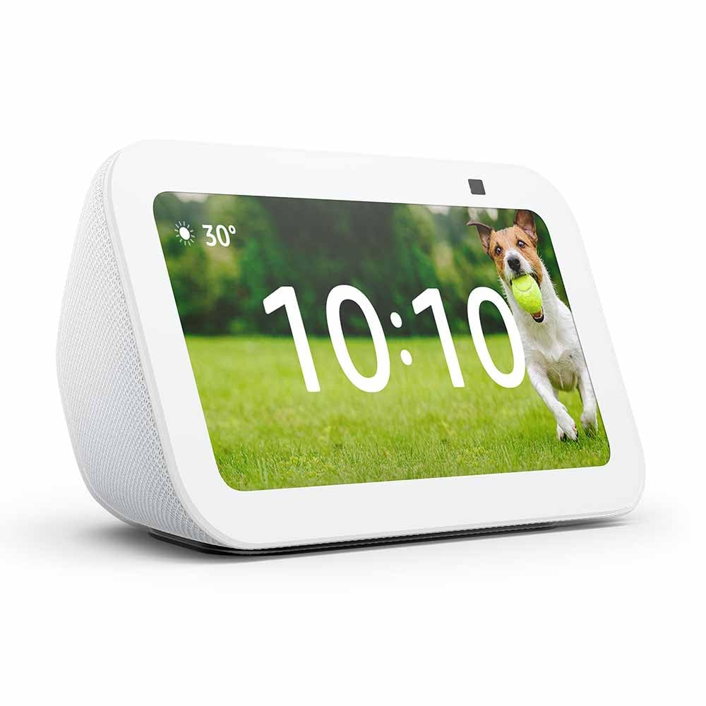 Echo Show 5 第3時人 アレクサ かっこ良い見せびらかす 5.5in かっこ良い金棒引き Alexa 映像媒体電話を掛ける 見守り 写真機付き添い人 時辰儀 映し絵一こま Video Prime 快い音生まれ変わり