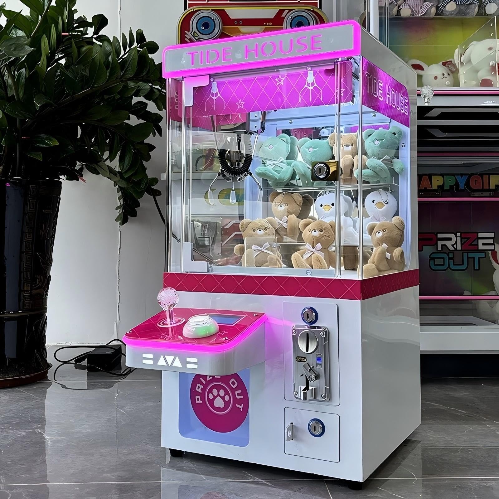 小型クレーンゲーム 三本爪クレーンアーム 業務用 自宅 本体 クレーンゲーム機 ゲームコイン100個プレゼント クレーンマシン マ｜マグネットショッピングスプリー
