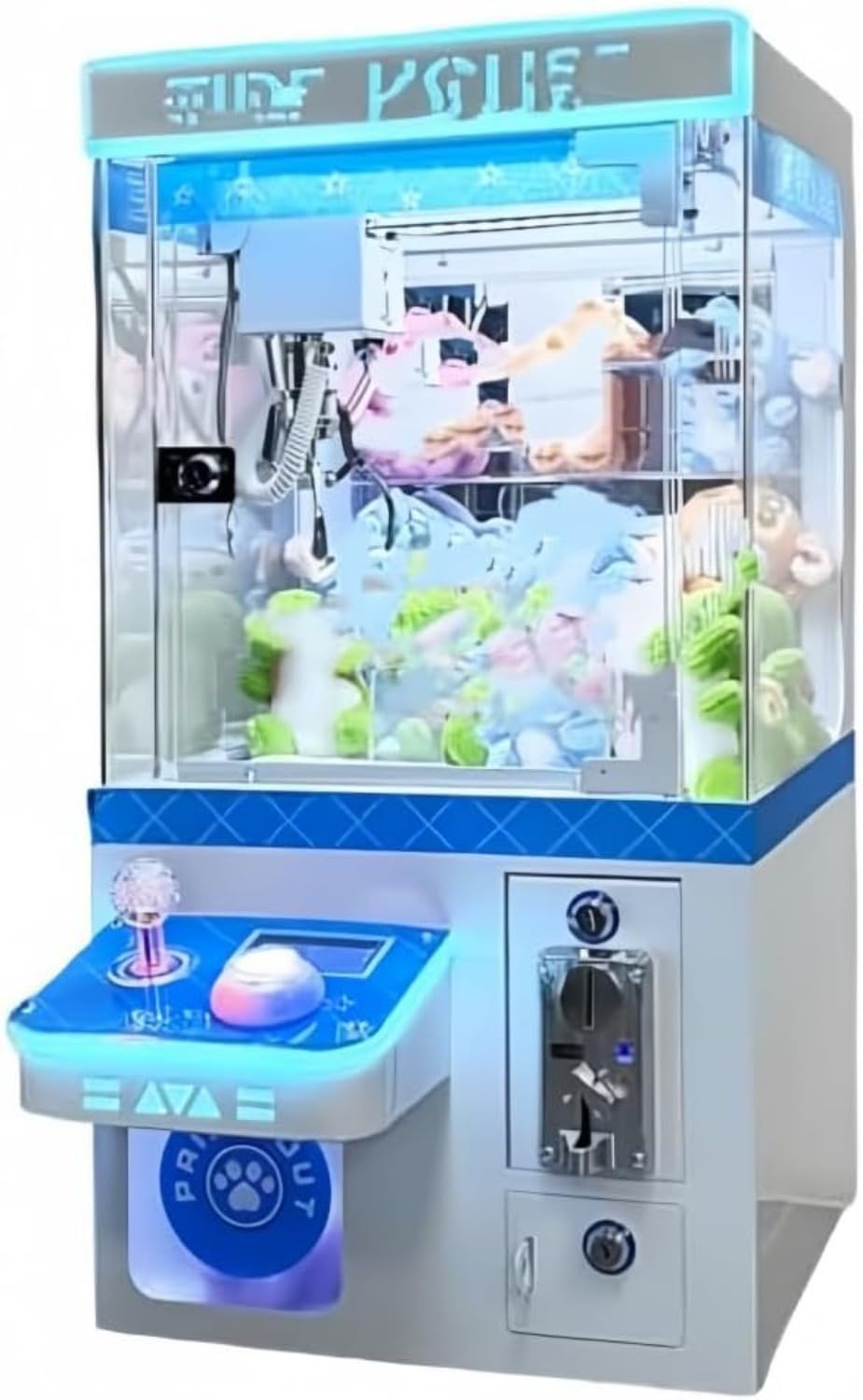 クレーンゲーム 本格的なクレーンゲーム 小型 3本爪 マシン ミニぬいぐるみ掴み機 無料 100 枚のコイン コンパクト ガシャポンマ|マグネットショッピングスプリー