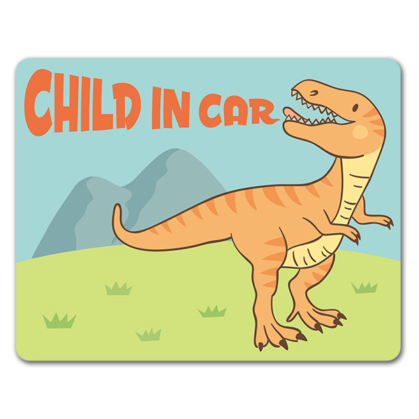 楽天市場 車ステッカー ティラノサウルス 恐竜 Child In Car