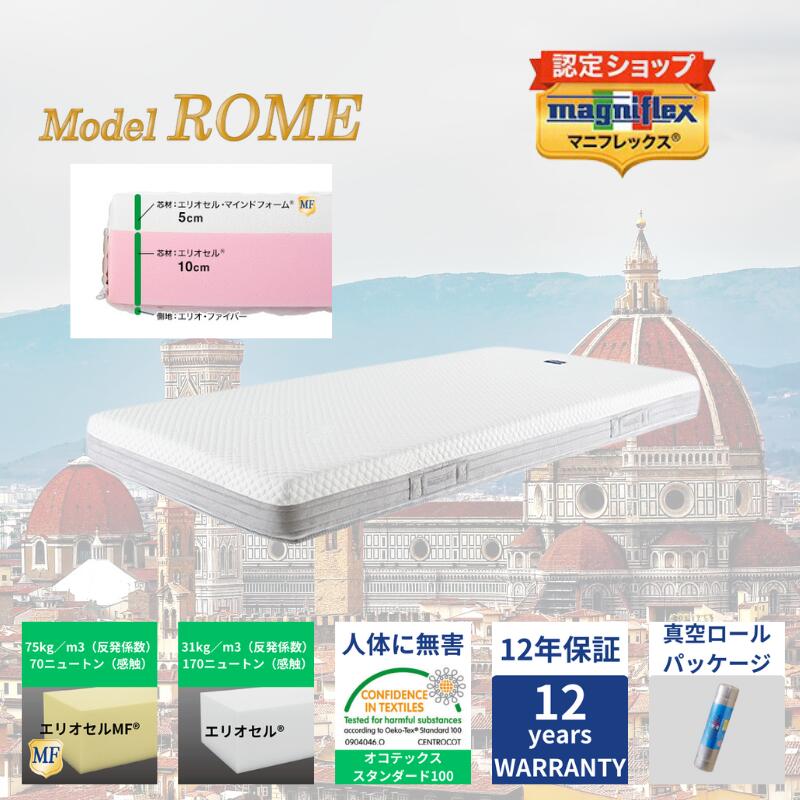 【★尖んがり５倍中★】【貨物輸送無料】【長日月12年引きうける】【定め事売りわたす店】【magniflex】【マニフレックス】ひな形永遠の都 高手向かい 体圧分散 ラグジュアリー 御前上等 シングル 虚蝉ダブル ダブル 皇后陛下