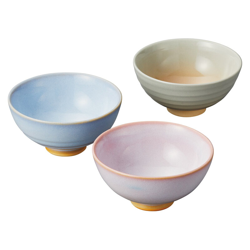 萩焼 お茶碗トリオセット 7552 (個別送料込み価格) (-C7114-047-) | 内祝い ギフト 出産内祝い 引き出物 結婚内祝い 快気祝い お返し 志