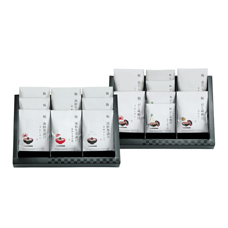 匠菴謹製 極だし Premium 生茶漬け･だし味噌汁のギフトセット KGP-110MC1 (-366-025R-) | 内祝い ギフト 出産内祝い 引き出物 結婚内祝い 快気祝い お返し 志