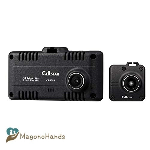 カーキ×インディゴ セルスター(CELLSTAR) 2カメラドライブレコーダー