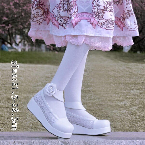 受注生産レディースロリータ靴厚底メイド靴パンプス大きいサイズお嬢様女の子合皮puコスチューム演奏会文化祭21.5～25.0/25.5/26.0/26.5/27.0/27.5/28.0/28.5ホワイトブラックネイビーl6l6