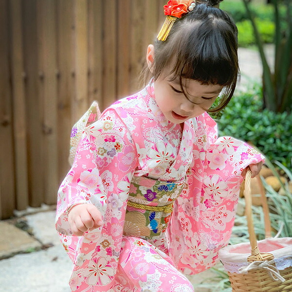 ちびっ子浴衣 キッズ浴衣 お嬢さん 和装 着物 浴衣単品 ちびっ子 キッズ 愛くるしい 今めかしい 夏祝賀会 お祝賀会 おまつり 火工品市民大会 七五三 貨物輸送無料