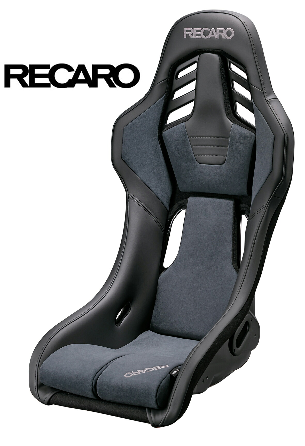 RECARO レカロ フルバケットシート RSS, アーティフィルレザー&times;ウルトラスエード, ブラック&times;チャコールグレー, ラージサイズ, オリジナルシートベルトガイド付き　81-089.67.645-0｜Auto Parts Mahalo