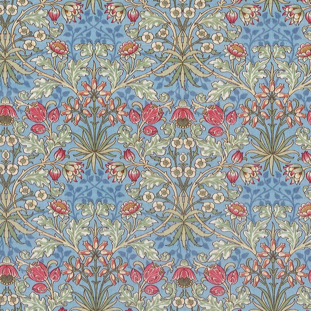 楽天市場】moda fabrics(モダ・ファブリックス)William Morris ウィリアムモリス シーチング生地＜FLOWERING  SCROLL＞（フラワーリング スクロール）PINEパイン 33492-18 : handicraft メルシー