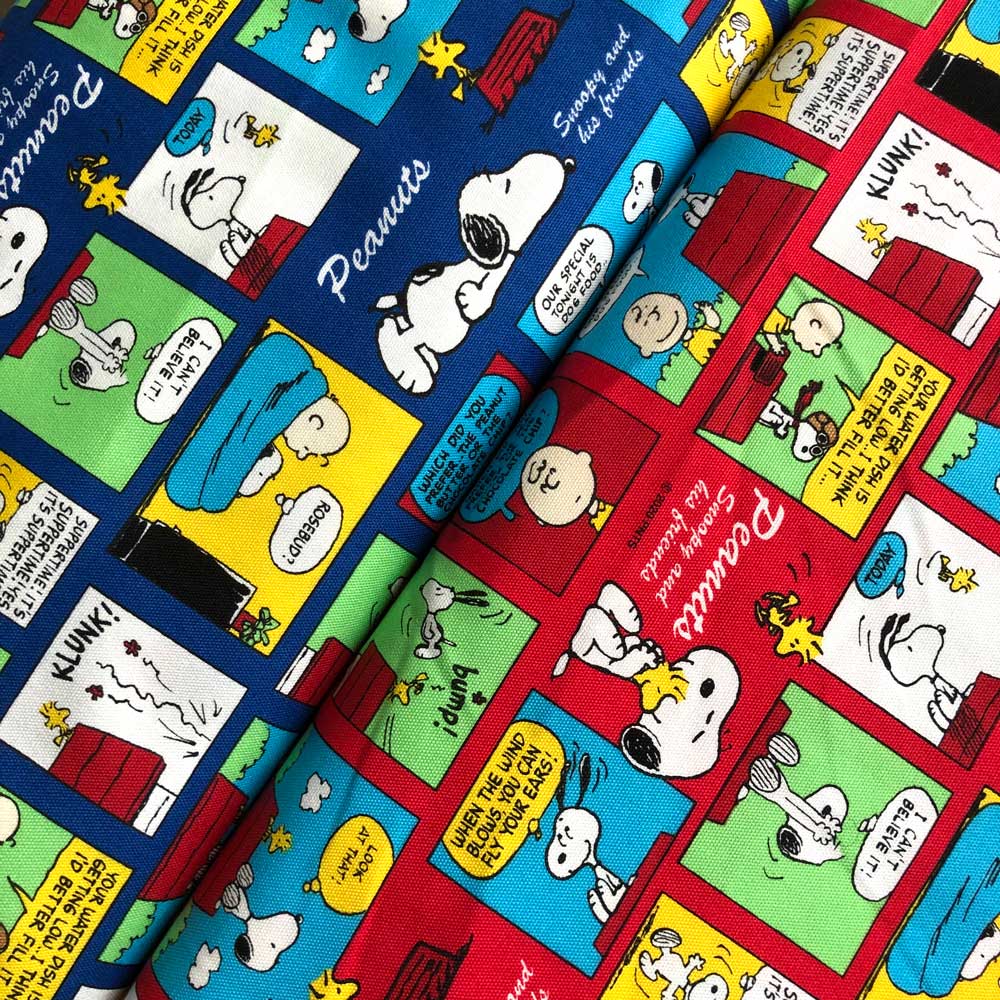 楽天市場 スヌーピーsnoopy カラーコミック ブルー レッドオックス カラフルなコミック柄 キャラクター 入園入学通園通学 サンリオ Handicraft メルシー