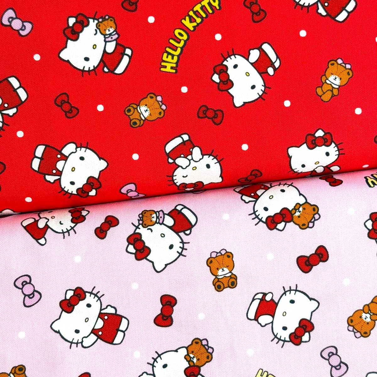 激レア！希少！キティ　ガチャピン　ラミネート生地 激レア！希少！キティ ガチャピン ラミネート生地 激レア！希少