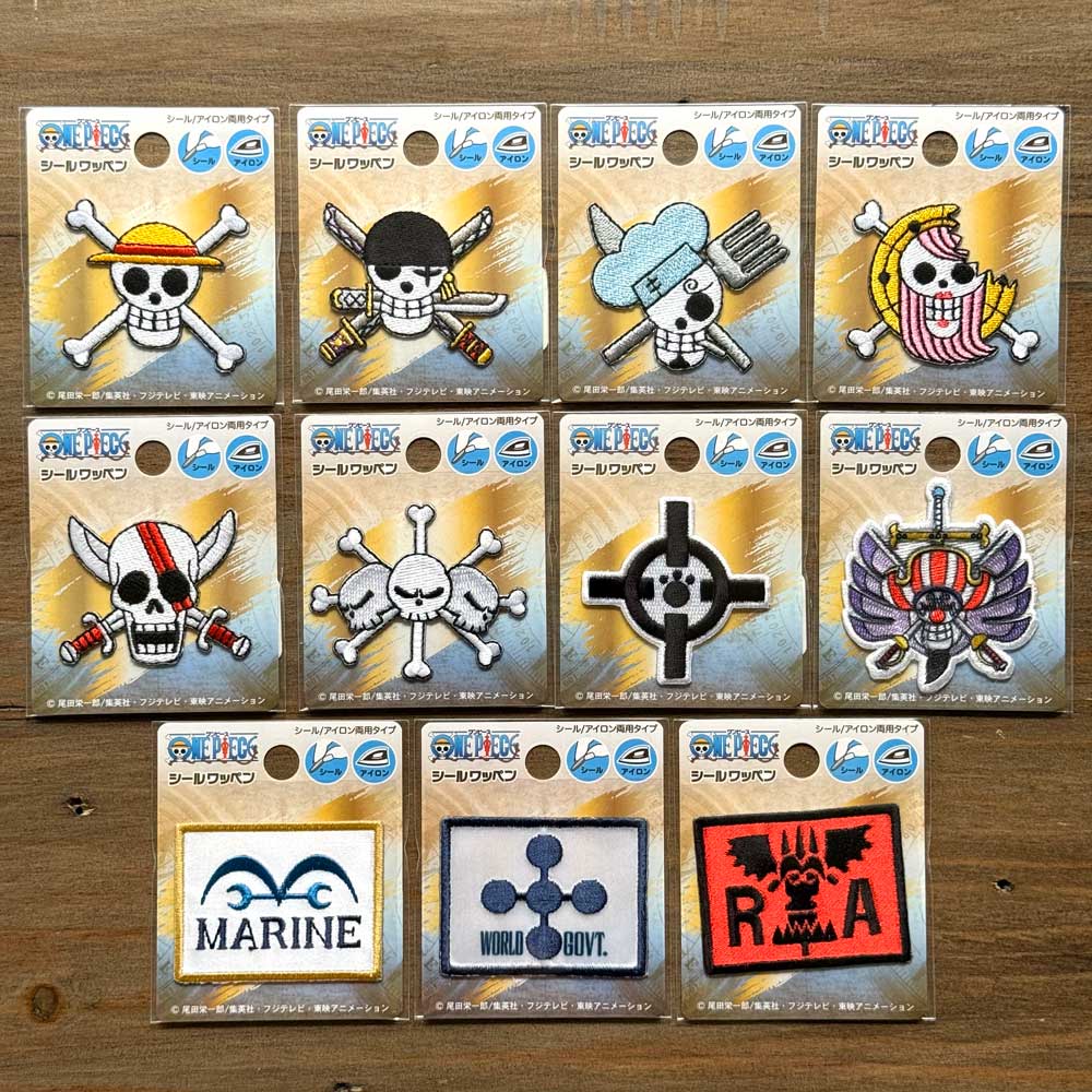 楽天市場】ワンピース シール・アイロン接着両用ワッペン 海賊旗