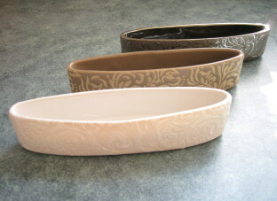 楽天市場】お花を選ばない 舟形 水盤 花器 花瓶 フラワーベース 陶磁器