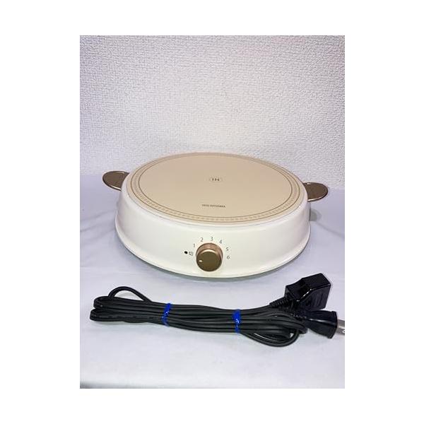 【中古】アイリスオーヤマ IH煮炊き暖房器 ricopa 1400W ひな形 象牙色 IHL-R14-C