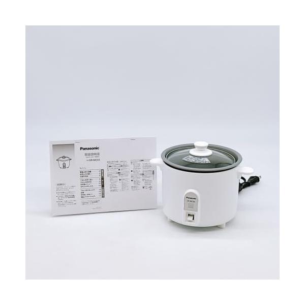 【中古】パナソニック 炊飯器 1.5合 1人用炊飯器 自動小銃膳立て鍋 ミニクッカー 白いこと SR-MC03-W