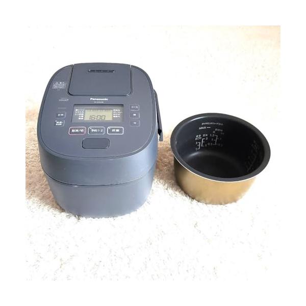 【中古】パナソニック 炊飯器 5.5合 変数翦断応力IH式 おどり炊き 薄墨色 SR-MPB100-H
