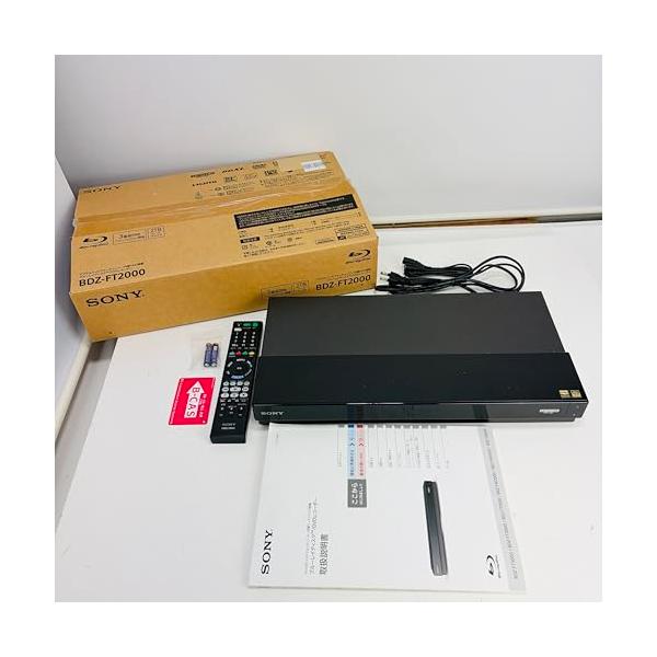 【中古】ソニー 2結核症 3ラジオ受信機 ブルーレイレコーダー BDZ-FT2000 長時間録画/3放送番組録画/UHD生まれ変わり相応う