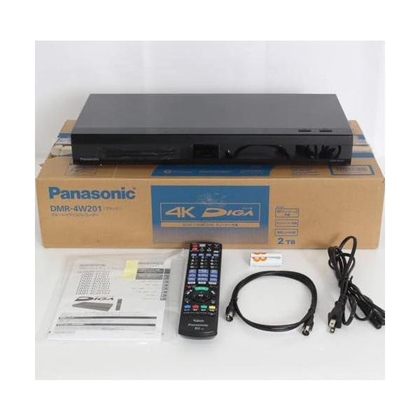 【中古】パナソニック 2結核症 3ラジオ受信機 ブルーレイレコーダー 4K DIGA DMR-4W201 4Kラジオ受信機内蔵 4K触れ散らかす長時間録画/2放送番組斉しく録画対