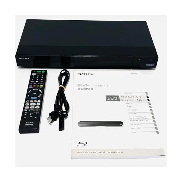 【中古】ソニー(SONY) 2結核症 2ラジオ受信機 4K ブルーレイレコーダー BDZ-FBW2200 4K言いひろめる長時間録画/W録画相応う(2023年ひな形)