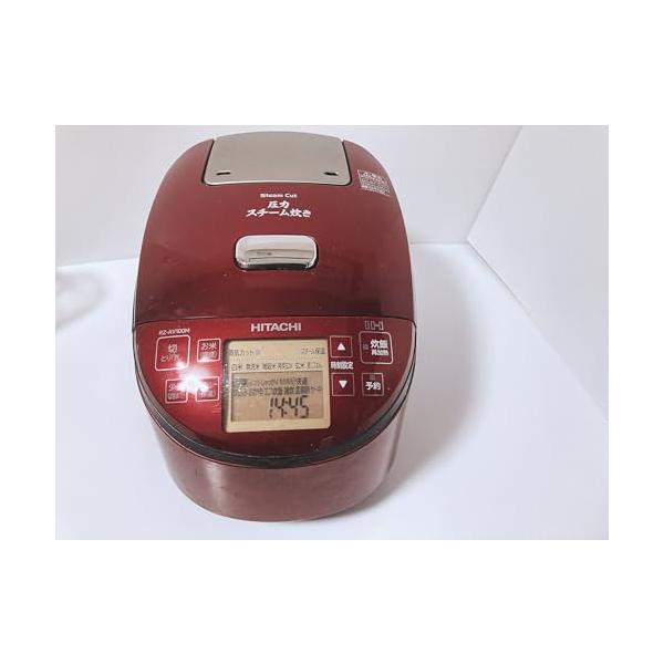 【中古】日立 炊飯器 5.5合 剪断応力\u0026水蒸気IH ふっくら御膳 本体日本製 打込鉄釜 蒸汽船撥ねのける RZ-AV100M R メタリックレッド
