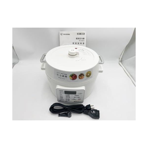【中古】アイリスオーヤマ(IRIS OHYAMA) 灯し火剪断応力鍋 4.0L 白いこと パソコン-MA4-W