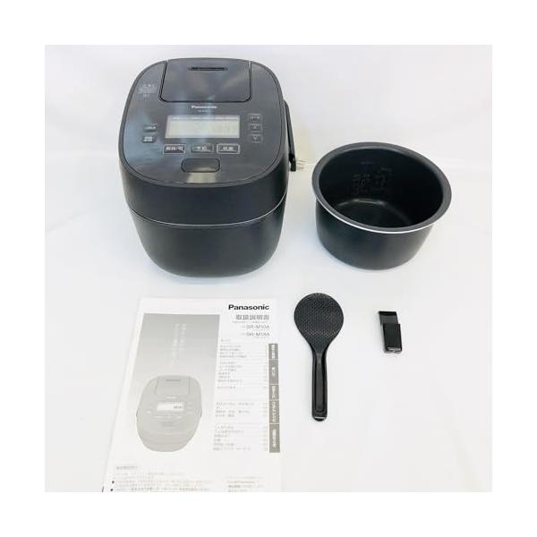 【中古】パナソニック 炊飯器 5.5合 急減圧弁膜 おどり炊き 全面熱のある状態5段IH式 黒いこと SR-M10A-K