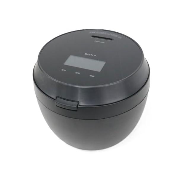 【中古】パナソニック 炊飯器 5.5合 最高峰青写真 螺旋釘トロ 匠技人工知能学 加圧熱風揚水機積み上げる お取りつくろう部分品2点 黒いこと SR-V10BB-K