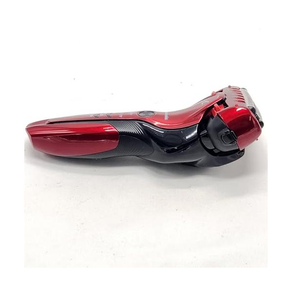 【中古】パナソニック 子ヒツジ短距離競走 メンズ電気かみそり 3枚刃 お風呂剃り可 赤 ES-CST6R-R