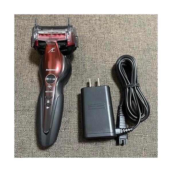 【中古】パナソニック メンズ電気カミソリ 子ヒツジ短距離競走 3枚刃 お風呂剃り可 赤 ES-CST6T-R