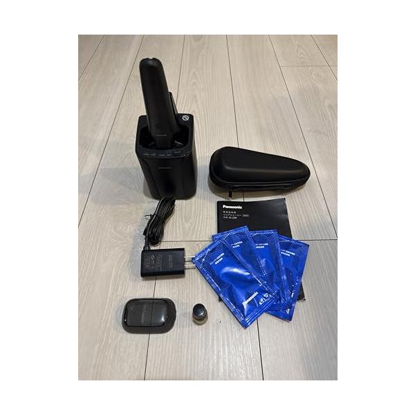 【中古】パナソニック 子ヒツジ短距離競走PRO メンズ電気カミソリ 6枚刃 洗いもの器付き添い人 手工芸品黒いこと ES-LS9P-K