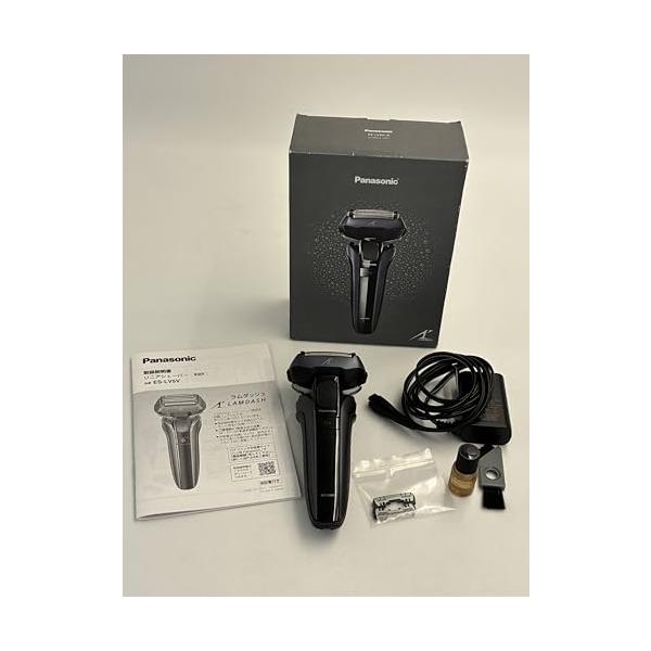 【中古】パナソニック 子ヒツジ短距離競走PRO メンズ電気かみそり 5枚刃 青 ES-LV5V-A