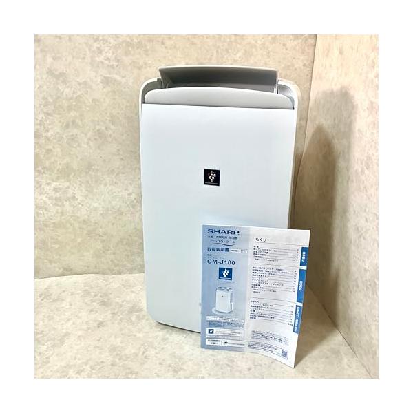 【中古】せつ然たる 除湿機 御召しものかわき切る プラズマクラスター 1台4役 10L 内燃機関白いこと コマーシャル-J100-W