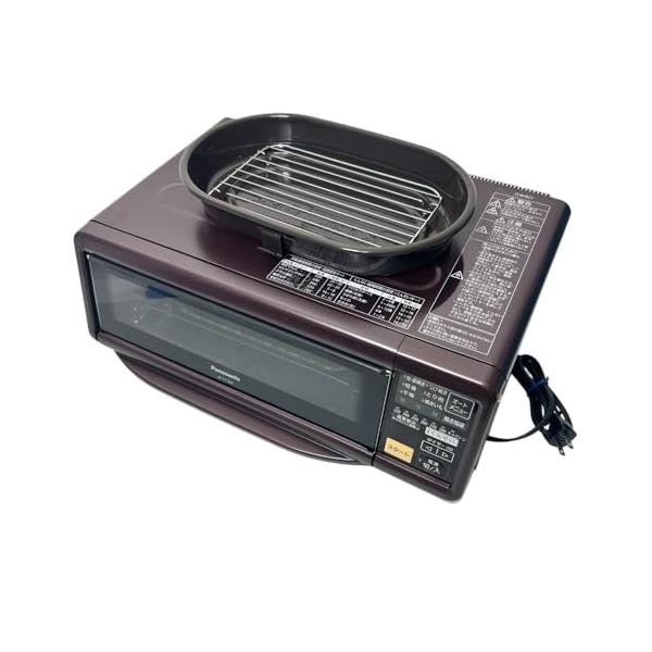 【中古】パナソニック 燻製器 魚焼き食べ物屋 フィッシュロースター 焼き芋 けむらん亭 赤銅色 NF-RT1000-T