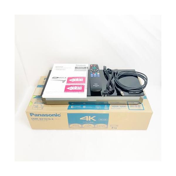 【中古】パナソニック 3肺結核 3ラジオ受信機 ブルーレイレコーダー 全録 4通信路等しく録画 4K引きあげるうつり変わり相応う DIGA DMR-BXT870