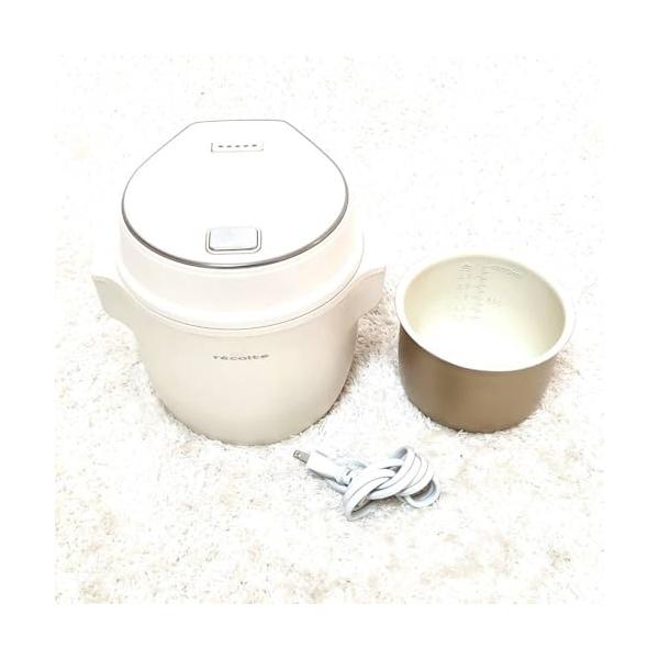【中古】レコルト パウダーコンパクト ライスクッカー RCR-1 Compact Rice Cooker 白いこと