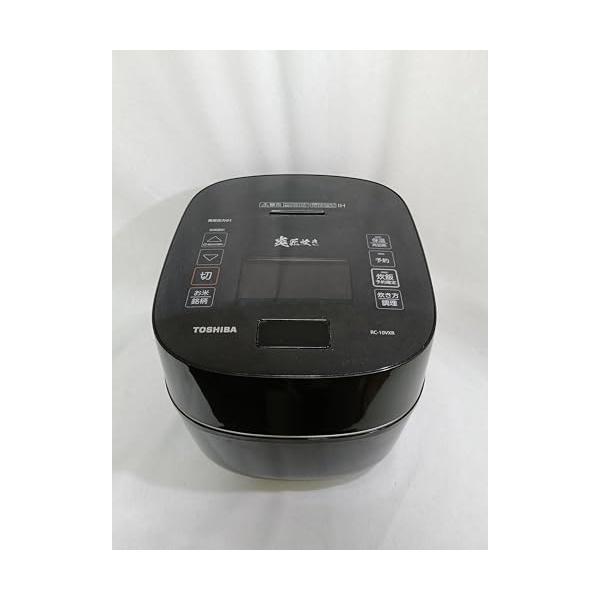 【中古】東芝(TOSHIBA) RC-10VXR-K(グランブラック) 炎匠炊き 無意味さ翦断応力IH炊飯器 5.5合