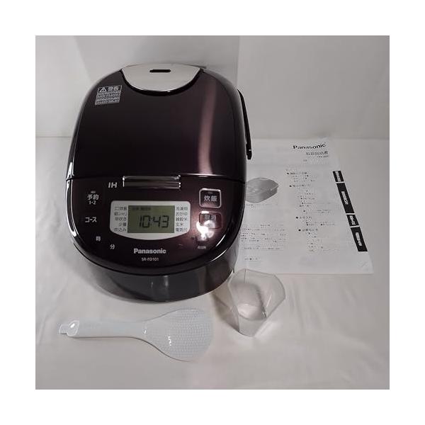 【中古】パナソニック 炊飯器 5.5合 2段IH 赤銅色 SR-FD101-T
