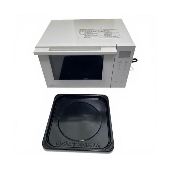 【中古】パナソニック オーヴン領域 23L パウダーコンパクト青写真 木目細か一覧表 蒸汽船検知器 白いこと NE-FS3A-W