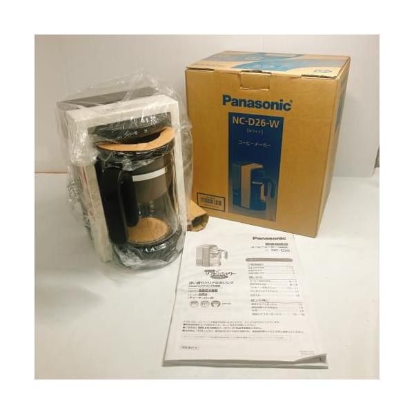 【中古】パナソニック 珈琲製造会社 白いこと NC-D26-W