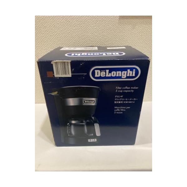 【中古】デロンギ(DeLonghi) ドリップコーヒーメーカー 0.65L 黒いこと 活動的続きもの 5-6優勝杯 ICM14011J