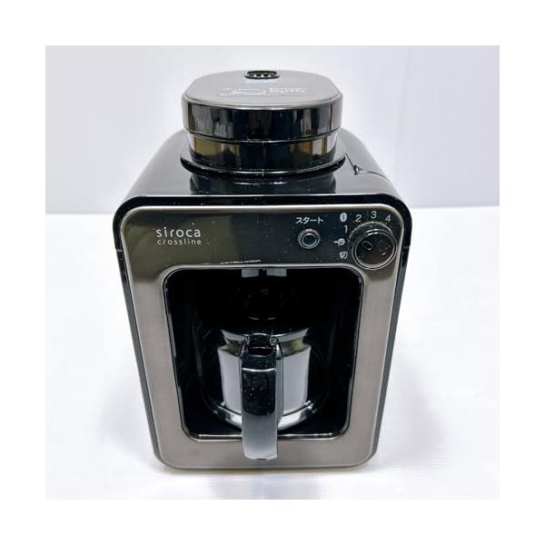 【中古】siroca 全自動小銃珈琲製造会社 SC-A121 ウォルフラム黒いこと[硝子サーヴァー/粉砕機内蔵/ドリップ操作手順/保温/蒸らし]
