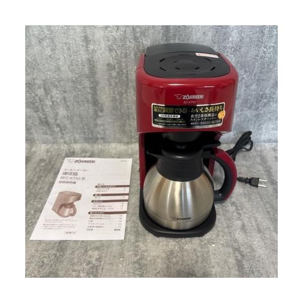 【中古】象印マホービン 珈琲製造会社 5杯用 赤いこと EC-KT50-RA