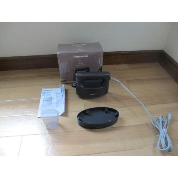 【中古】パナソニック 御召しものスチーマー 360°水蒸気 大電気容量印字機 靉靆たる薄墨色 NI-CFS770-H