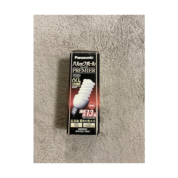【中古】パナソニック パルックボールプレミア D15形 白熱電球色 白熱電球60形印字機 口金差しわたし26粍 810 ルーメン EFD15EL10H2
