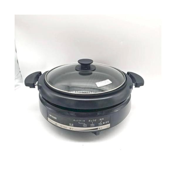 【中古】虎 食べ物屋鍋 3.5L 一皿 2枚 手合い 深鍋 焼肉 一皿 蓋 付き添い人 CQE-B200-TH
