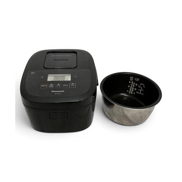 【中古】パナソニック 炊飯器 5.5合 IH式 備長炭釜 黒いこと SR-FE109-K