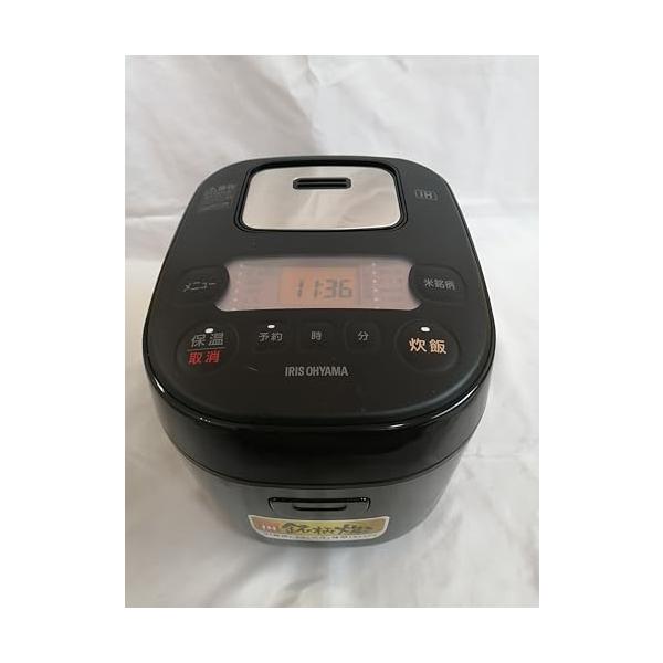 【中古】アイリスオーヤマ 炊飯器 3合 IH式 米屋の旨み ブランド名炊き分け役立つこと付き添い人 黒いこと BLRC-IE30-B