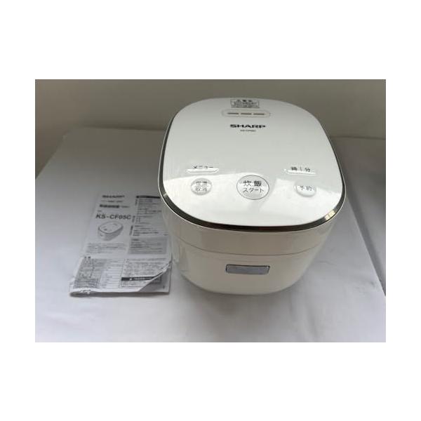 【中古】SHARP マイコンジャー炊飯器 KS-CF05C-W|MahanA店
